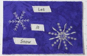 snowflake postcard text