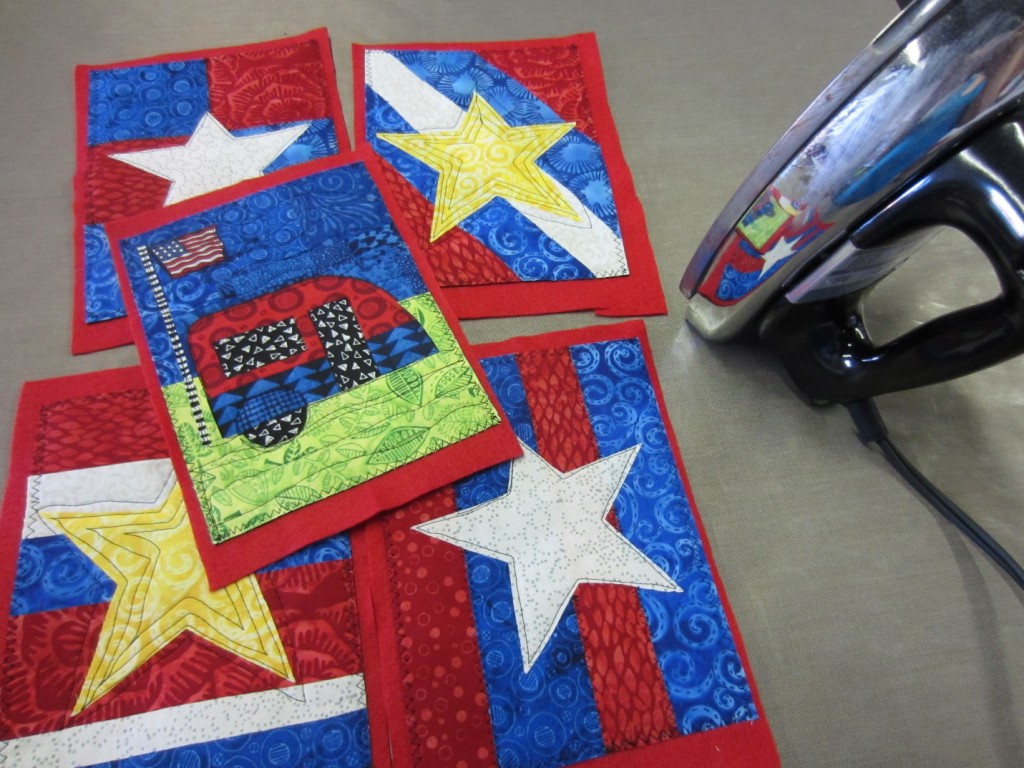 Summer flags ready for the sewing machine