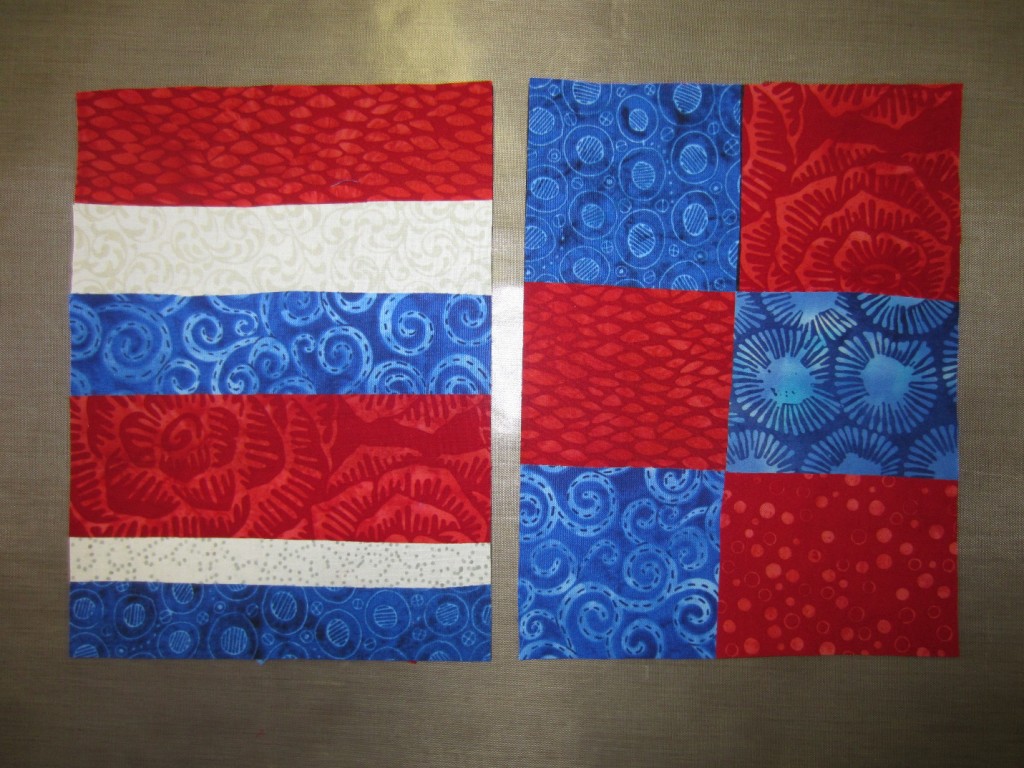 Background of squares for summer flag project