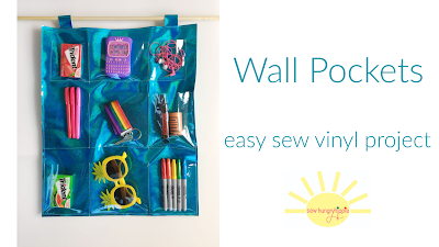 Wall pocket vinyl sewing tutorial 7
