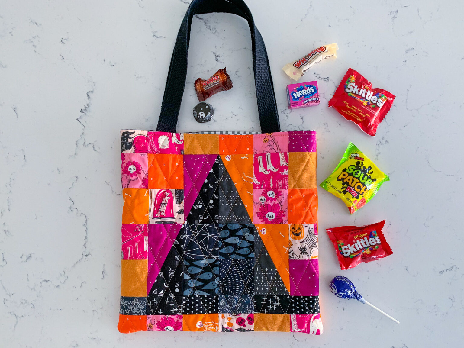 One Scrappy Witch Block and Tote Tutorial